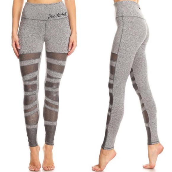 LAST CALL Gray Spandex with Glitter Mesh Accents - Picture 2 of 8